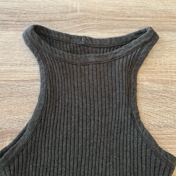 Enza Costa Poorboy Cotton & Cashmere Blend Rib Tank Top Small - Picture 2 of 8